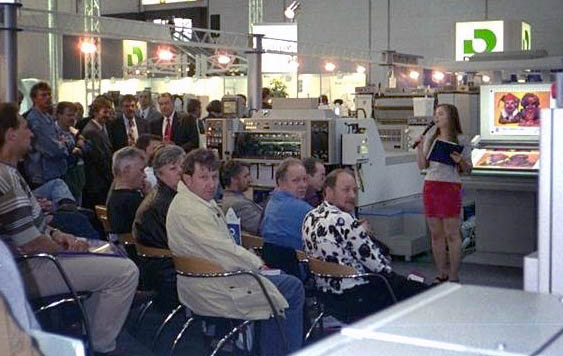Präsentation auf der Messe DRUPA in Düsseldorf, für Firma ADAST